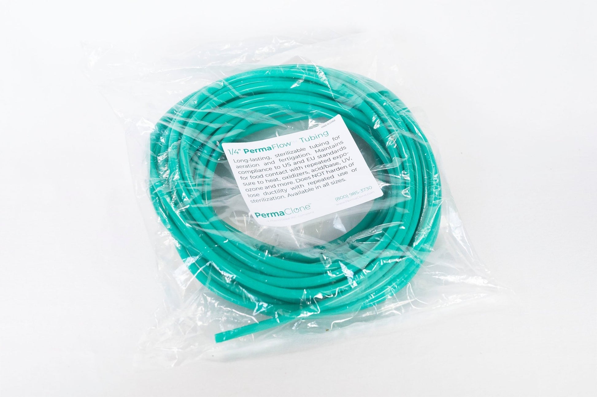 1/4" PermaFlow™ Sterilizable Hydroponic Tubing - Heat & Chemical Sterilizable - PermaClone
