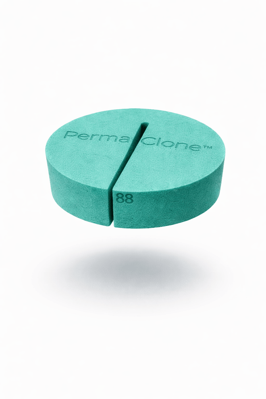 PermaClone™ 88mm Plant Collar (3.5” x 3.75", 88mm) - PermaClone floating in mid air. 