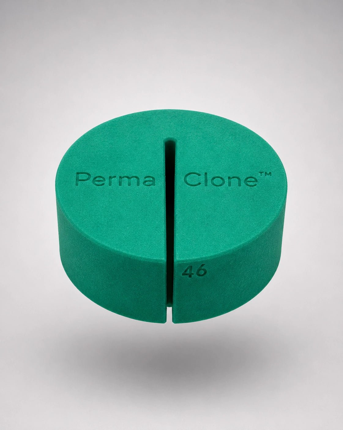 PermaClone size 46mm collars floating slightly tilter forward. 